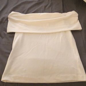 Club Monaco White off the shoulder top
